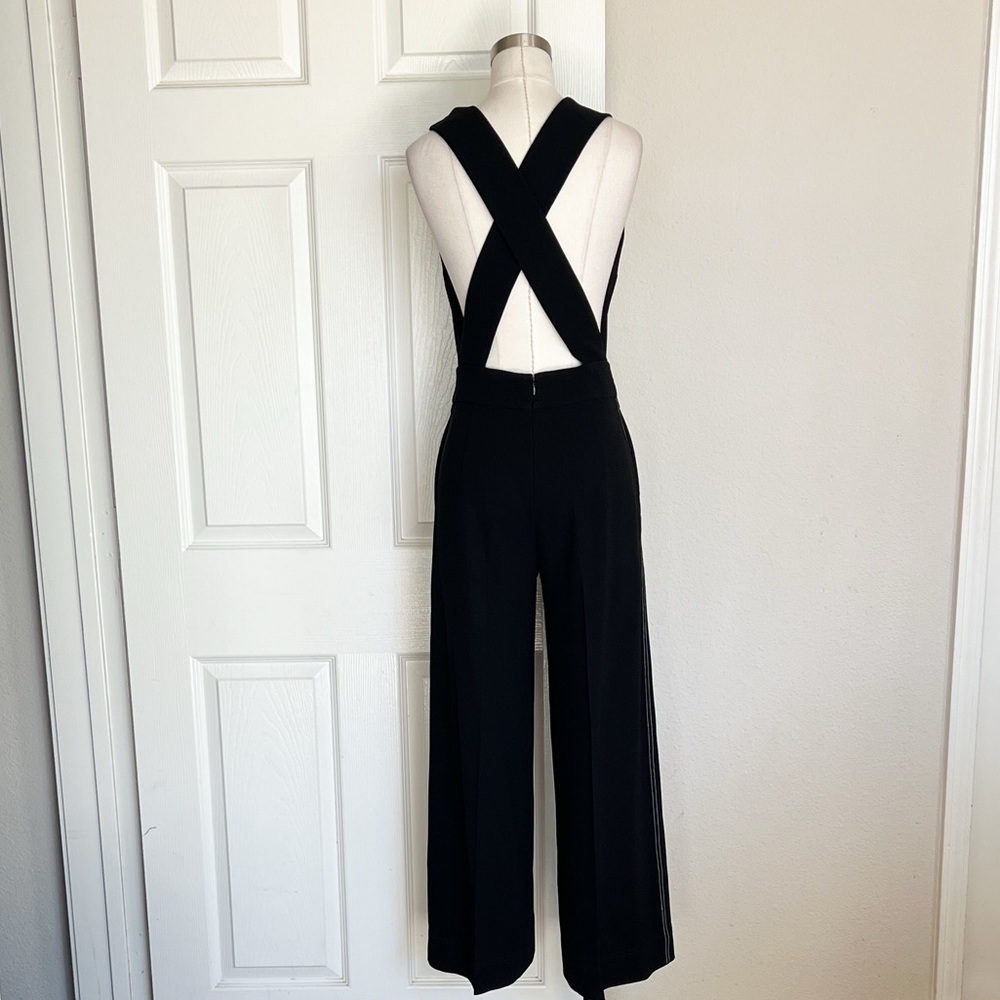 THEORY Black Crisscross Straps Jumpsuit - Picture 8 of 11